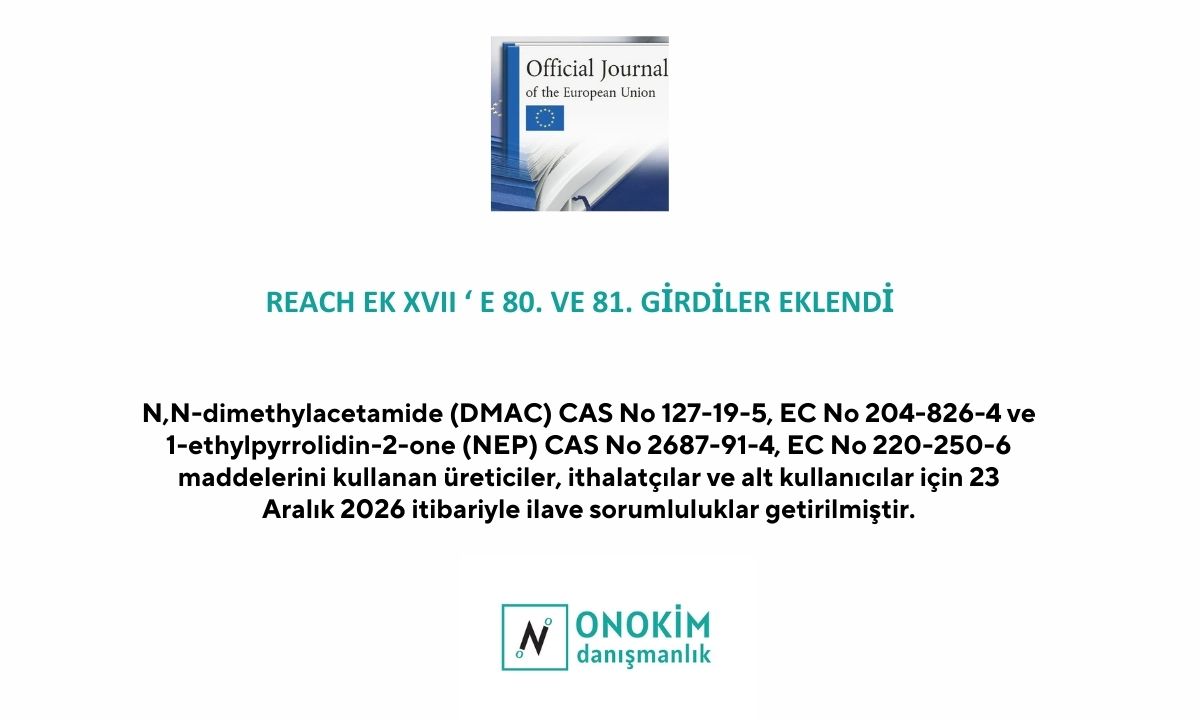5 t echa reach annex17 kkdik sea clp authorization european chemicals agency avrupa kimyasallar ajansi svhc candidate list aday liste