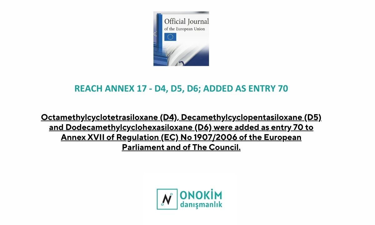 23 i echa reach annex17 D4 D5 D6 kkdik sea clp authorization european chemicals agency avrupa kimyasallar ajansi svhc candidate list aday liste